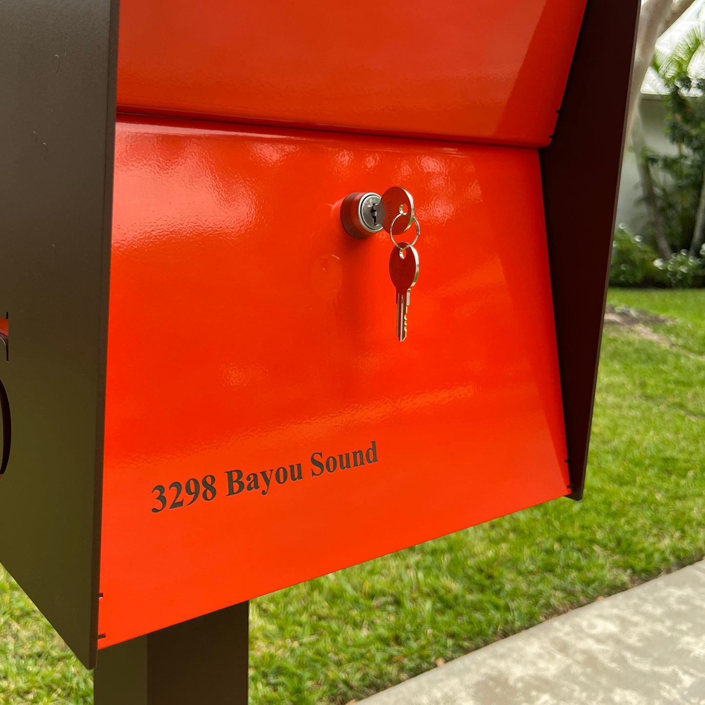 The UpTown Box Locking Package Dropbox  DESIGNER GRAY - Modern Mailbox