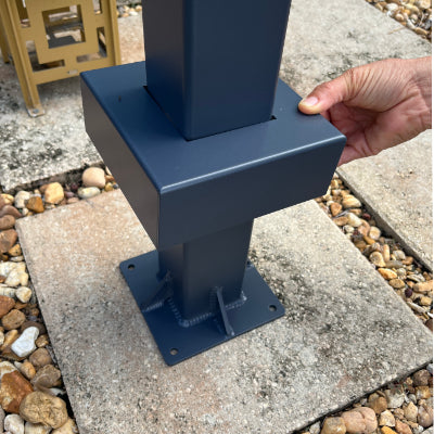 Retrobox / UptownBox Optional Sidewalk Surface mounted Pole