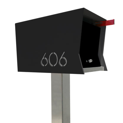 The Original Retrobox in JET BLACK - Modern Mailbox