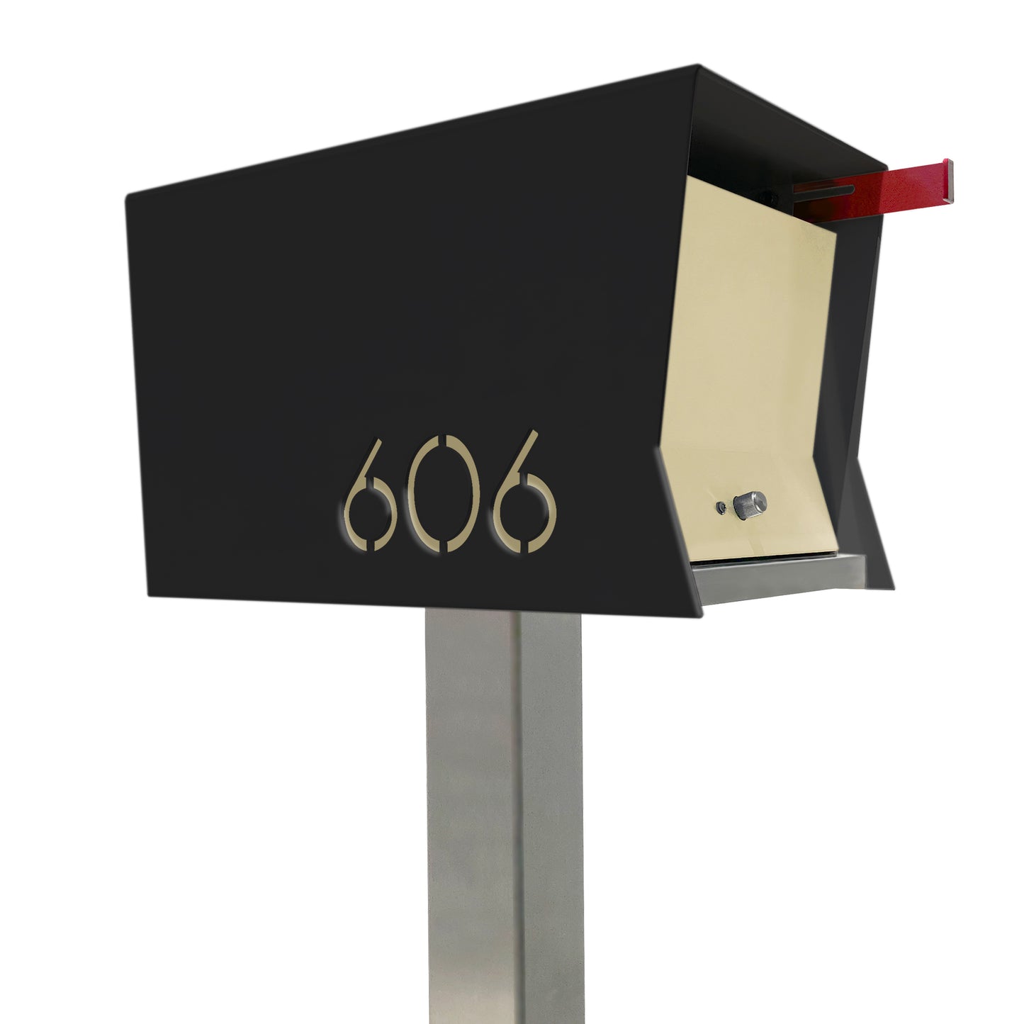 The Original Retrobox in JET BLACK - Modern Mailbox
