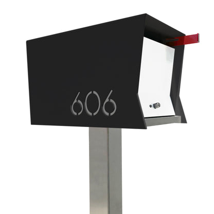 The Original Retrobox in JET BLACK - Modern Mailbox