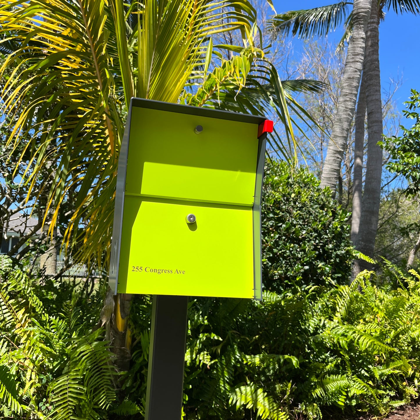 The UpTown Box Locking Package Dropbox  DESIGNER GRAY - Modern Mailbox