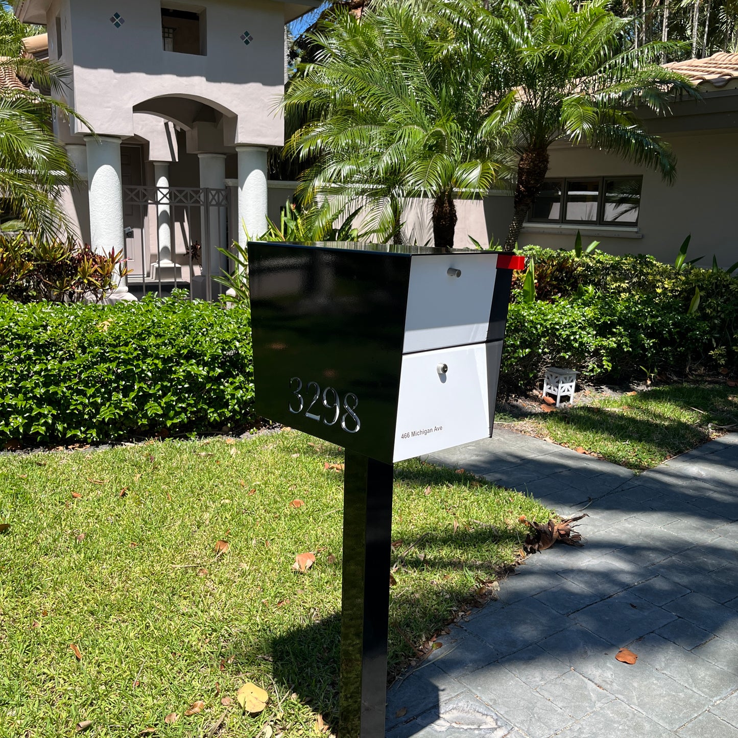 NEW! The UpTown Box Locking Package Dropbox  in JET BLACK - Modern Mailbox