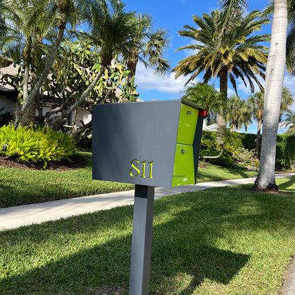 The UpTown Box Locking Package Dropbox  DESIGNER GRAY - Modern Mailbox