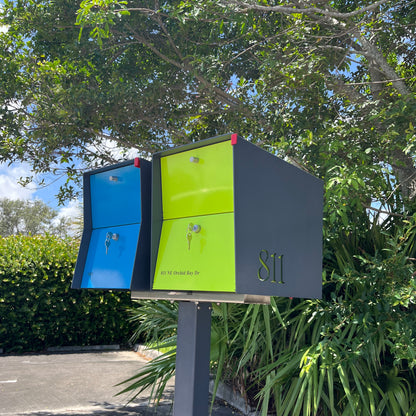 NEW! The Retrobox Locking Package Dropbox in ARCTIC WHITE - Modern Mailbox