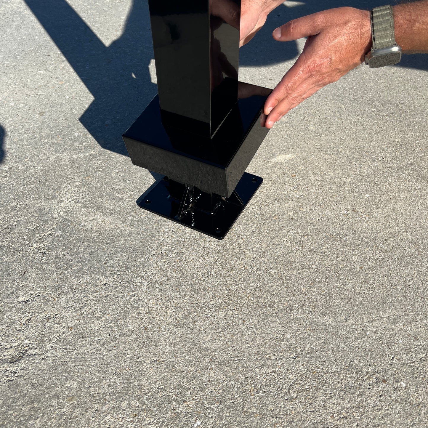 Retrobox / UptownBox Optional Sidewalk Surface mounted Pole