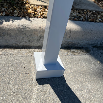 Retrobox / UptownBox Optional Sidewalk Surface mounted Pole