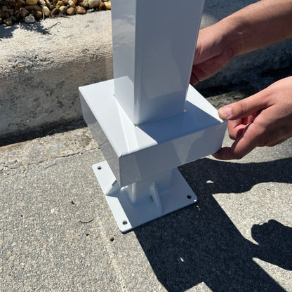Retrobox / UptownBox Optional Sidewalk Surface mounted Pole