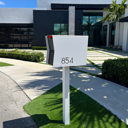 NEW! The Retrobox Locking Package Dropbox in ARCTIC WHITE - Modern Mailbox