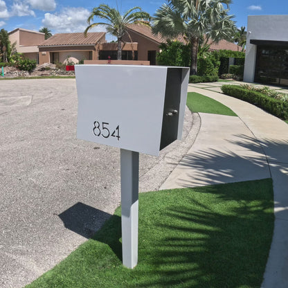 NEW! The UpTown Box Locking Package Dropbox  in JET BLACK - Modern Mailbox