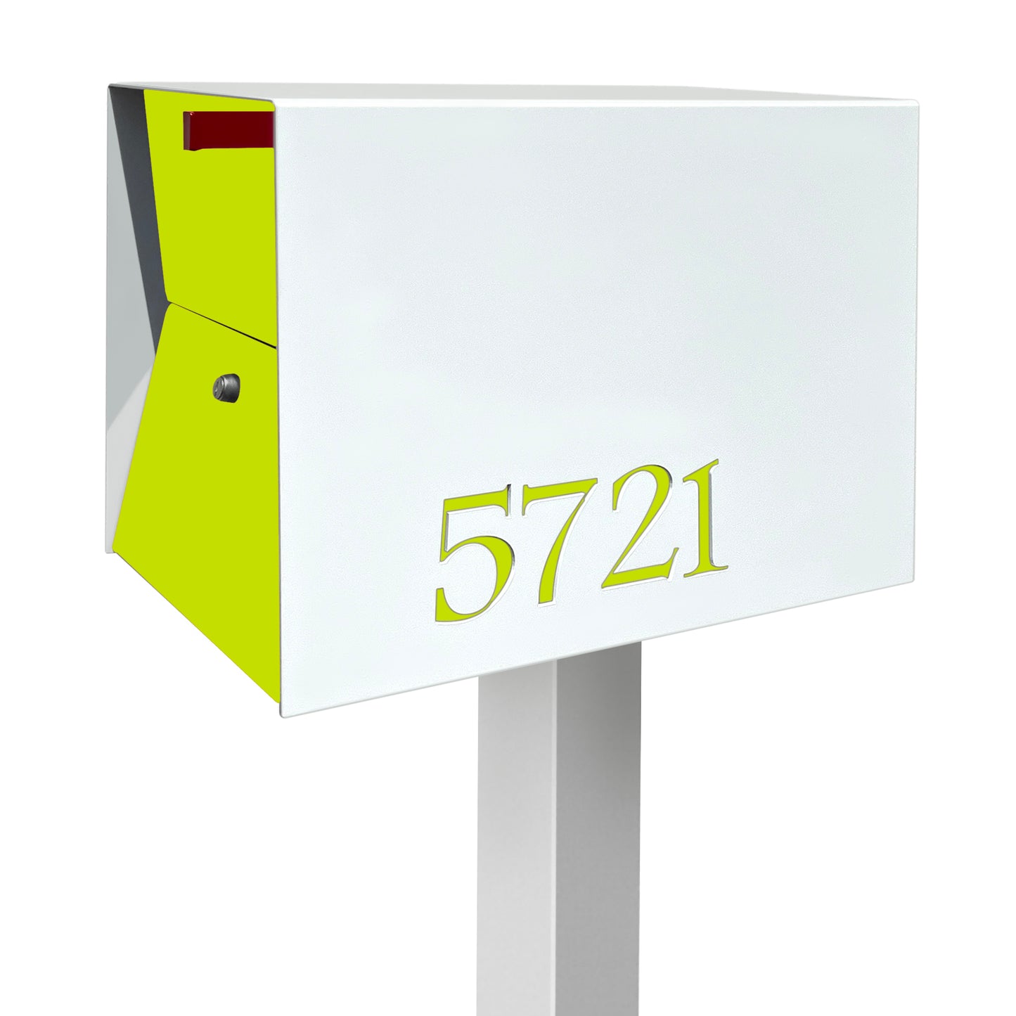 NEW! The UpTown Box Locking Package Dropbox in ARCTIC WHITE - Modern Mailbox