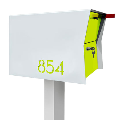 NEW! The Retrobox Locking Package Dropbox in ARCTIC WHITE - Modern Mailbox