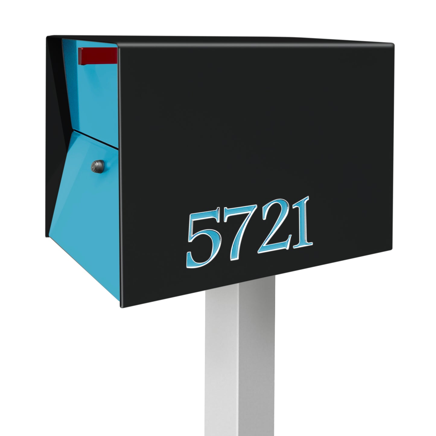 NEW! The UpTown Box Locking Package Dropbox  in JET BLACK - Modern Mailbox