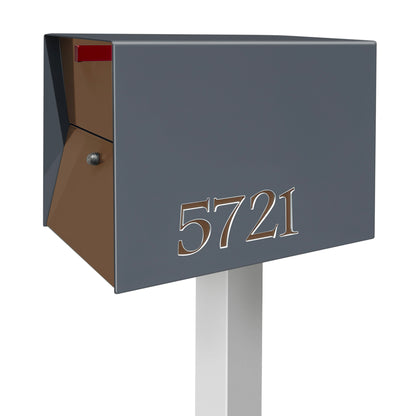 The UpTown Box Locking Package Dropbox  DESIGNER GRAY - Modern Mailbox