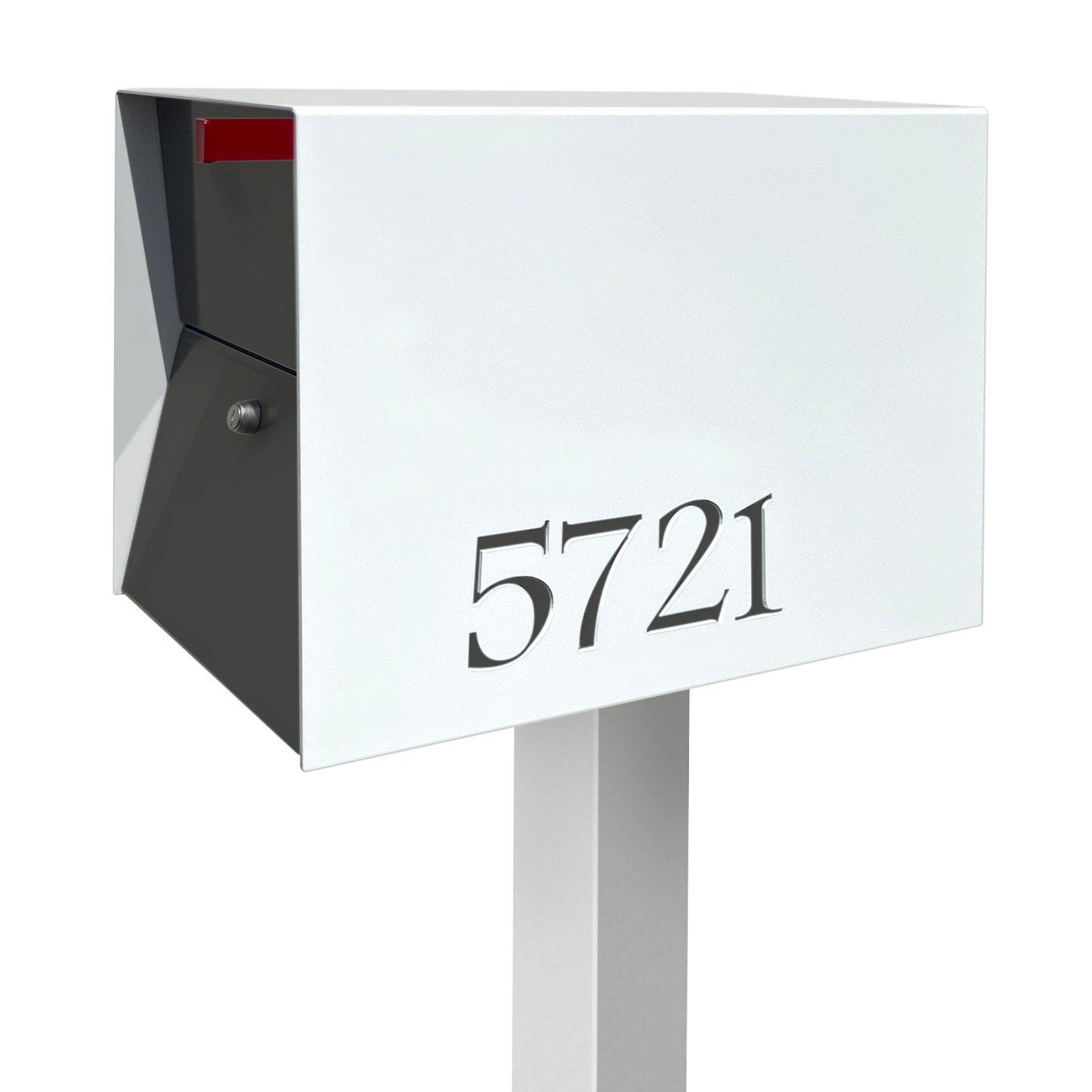 NEW! The UpTown Box Locking Package Dropbox in ARCTIC WHITE - Modern Mailbox