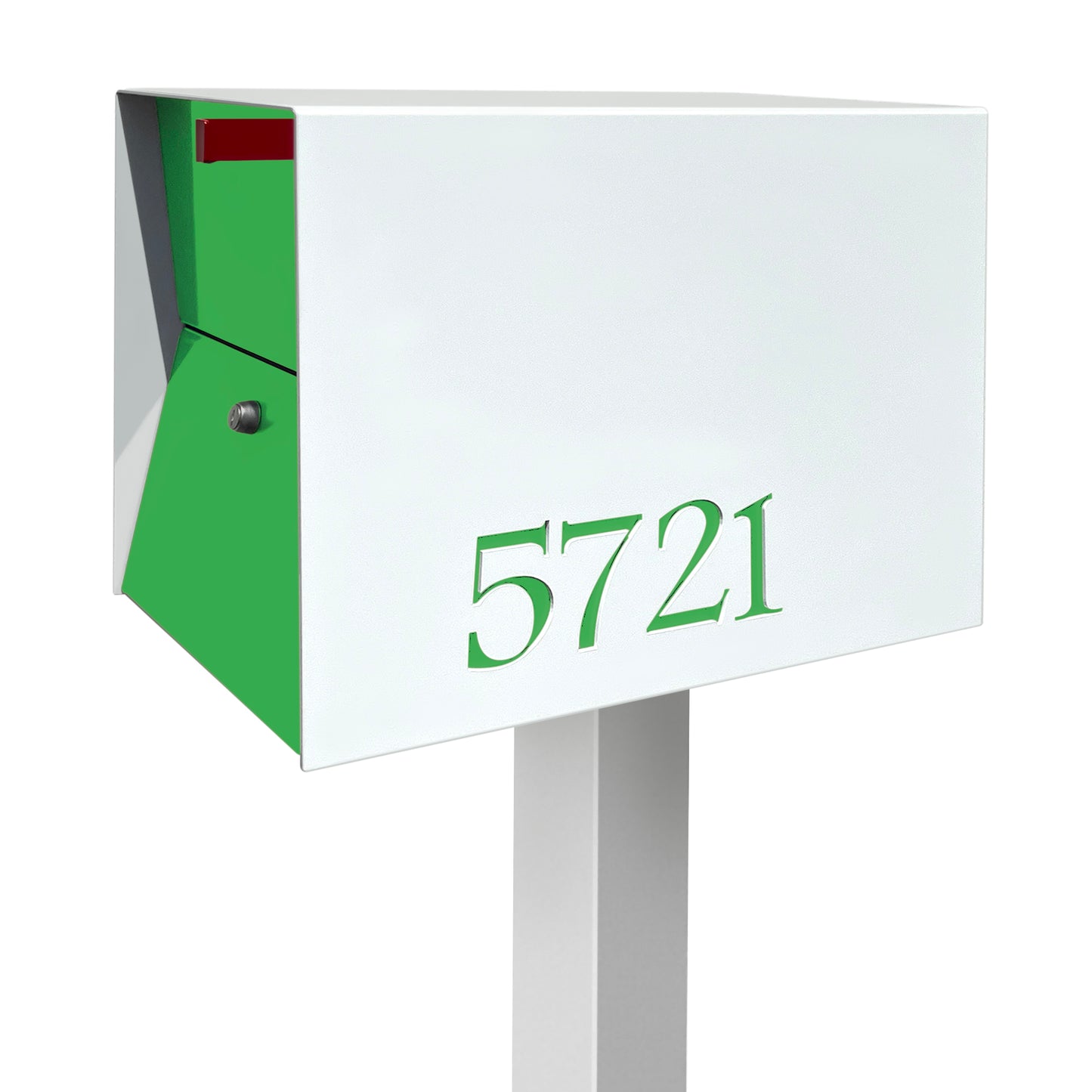 NEW! The UpTown Box Locking Package Dropbox in ARCTIC WHITE - Modern Mailbox