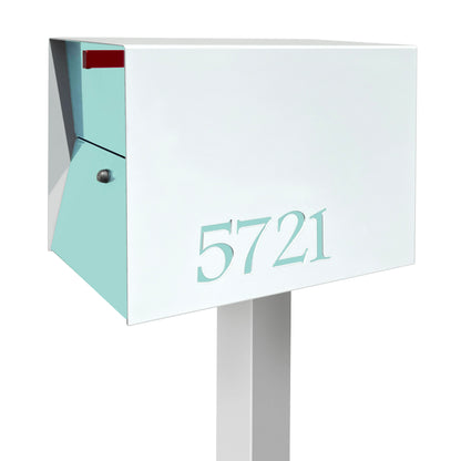 NEW! The UpTown Box Locking Package Dropbox in ARCTIC WHITE - Modern Mailbox
