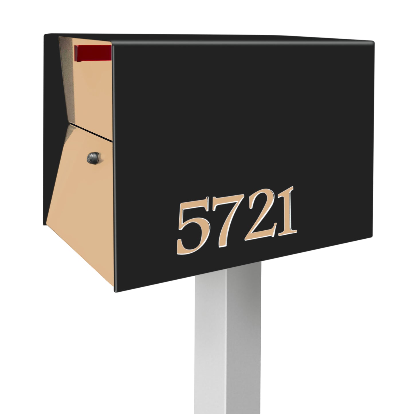 NEW! The UpTown Box Locking Package Dropbox  in JET BLACK - Modern Mailbox