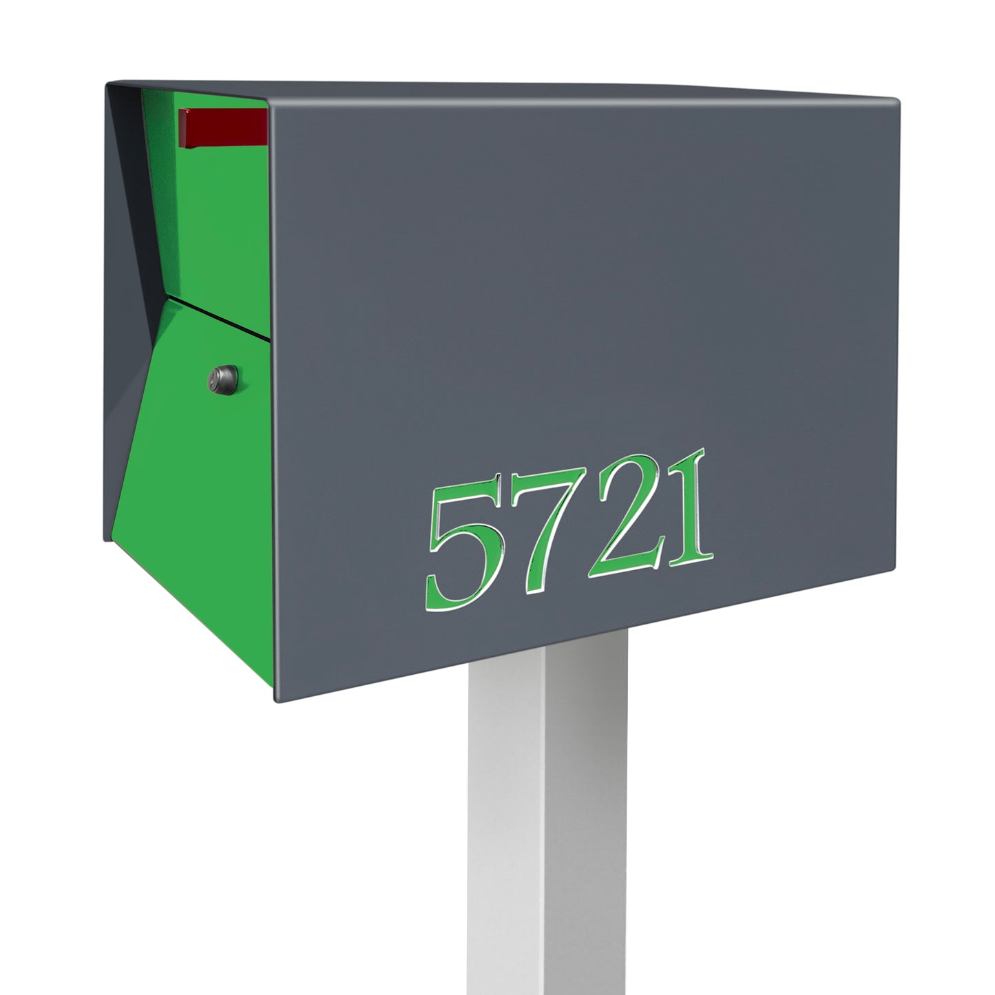 The UpTown Box Locking Package Dropbox  DESIGNER GRAY - Modern Mailbox