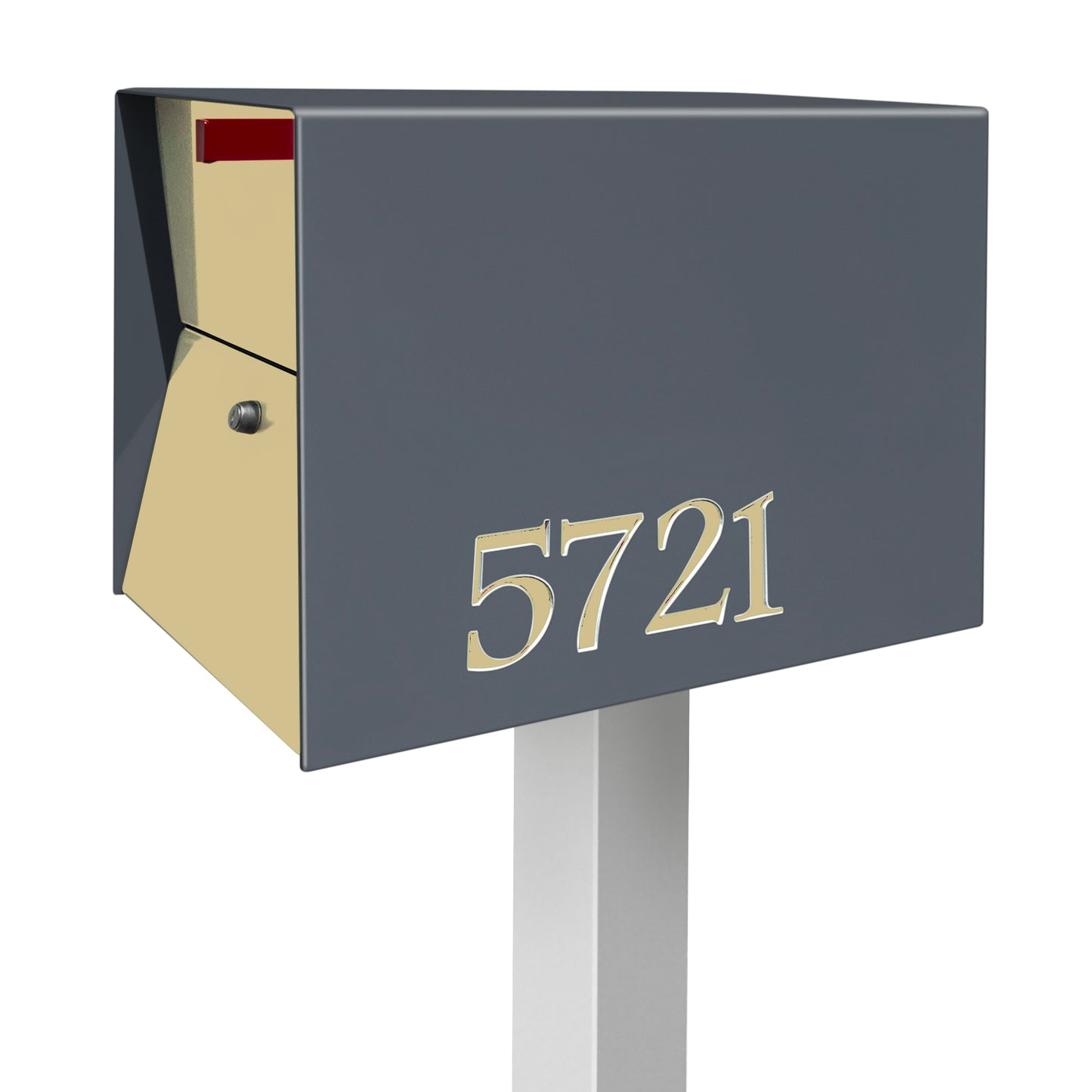 The UpTown Box Locking Package Dropbox  DESIGNER GRAY - Modern Mailbox