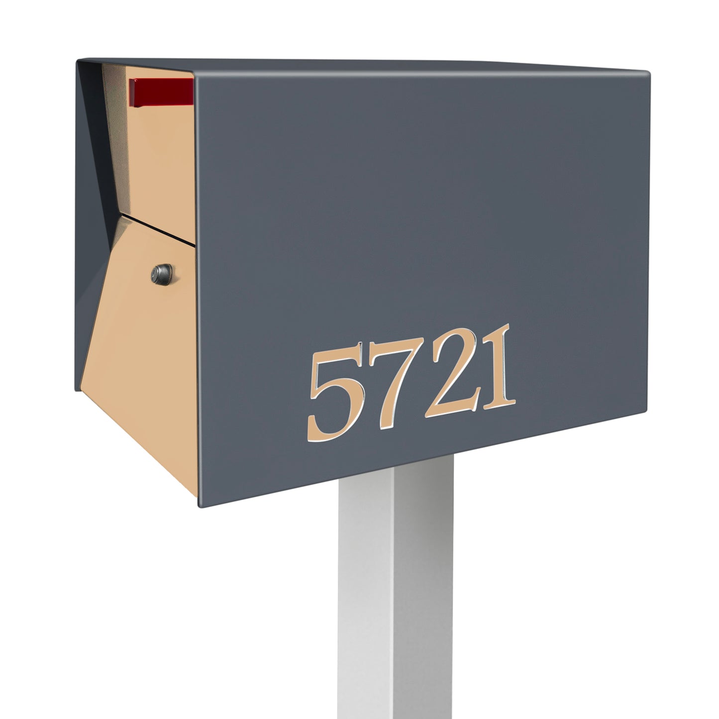 The UpTown Box Locking Package Dropbox  DESIGNER GRAY - Modern Mailbox