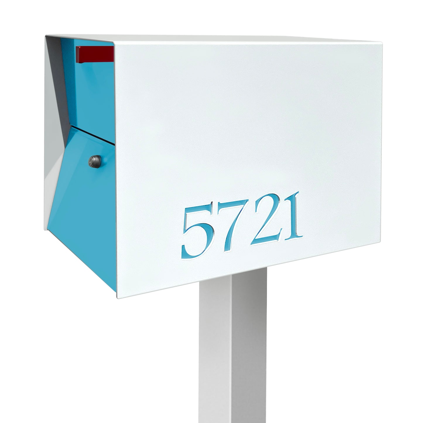 NEW! The UpTown Box Locking Package Dropbox in ARCTIC WHITE - Modern Mailbox