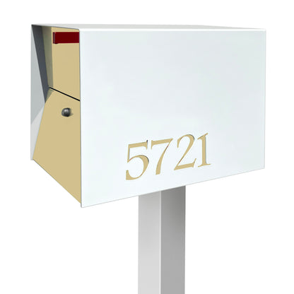 NEW! The UpTown Box Locking Package Dropbox in ARCTIC WHITE - Modern Mailbox