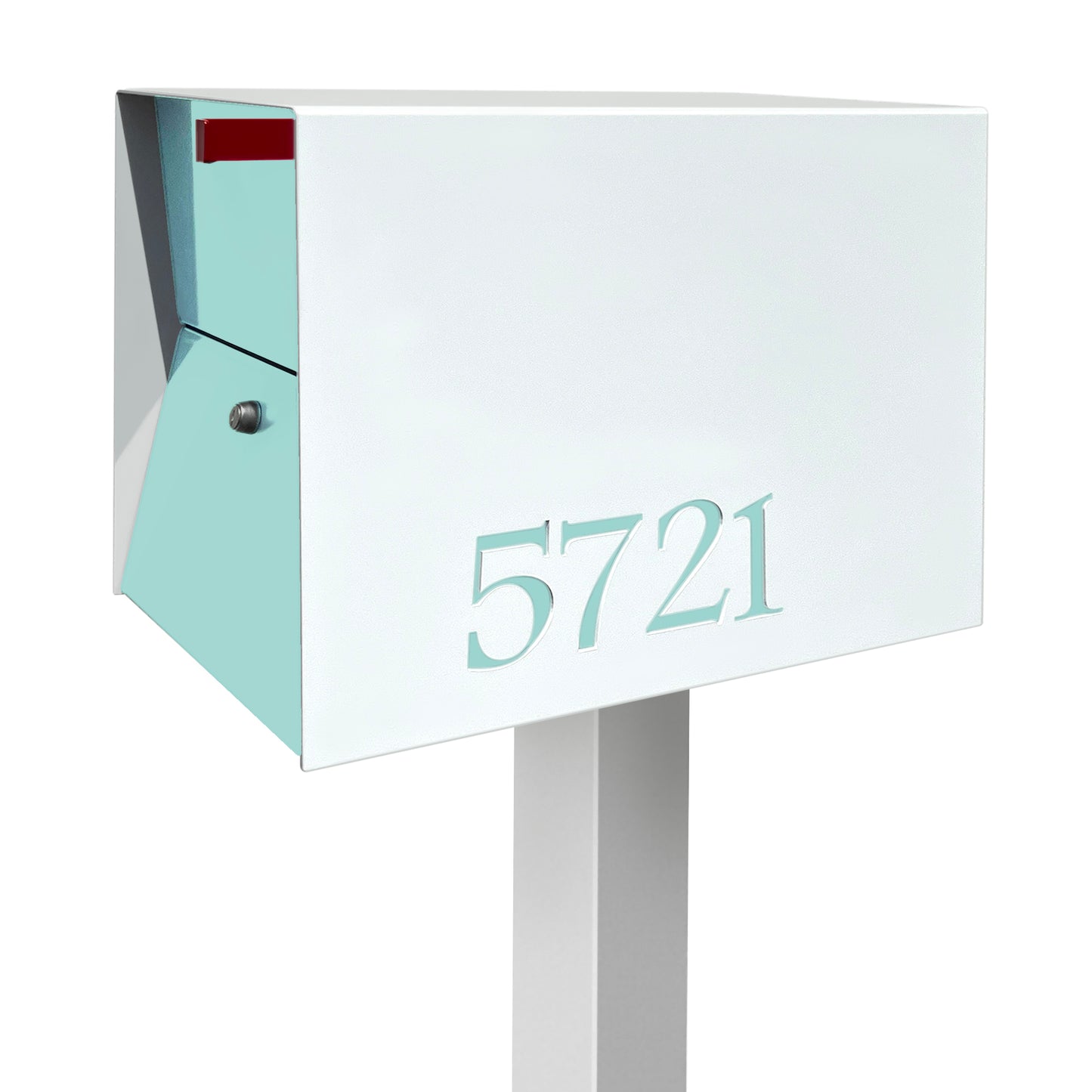 NEW! The UpTown Box Locking Package Dropbox in ARCTIC WHITE - Modern Mailbox