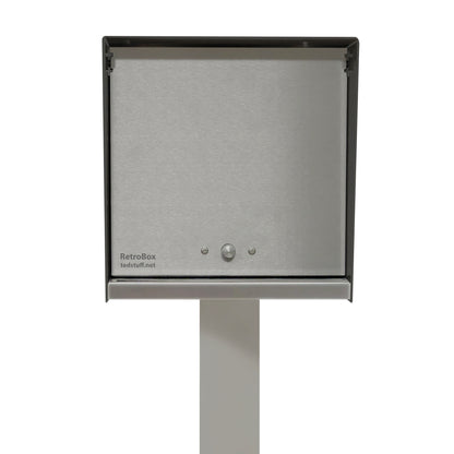 The Original Retrobox in JET BLACK - Modern Mailbox black grey