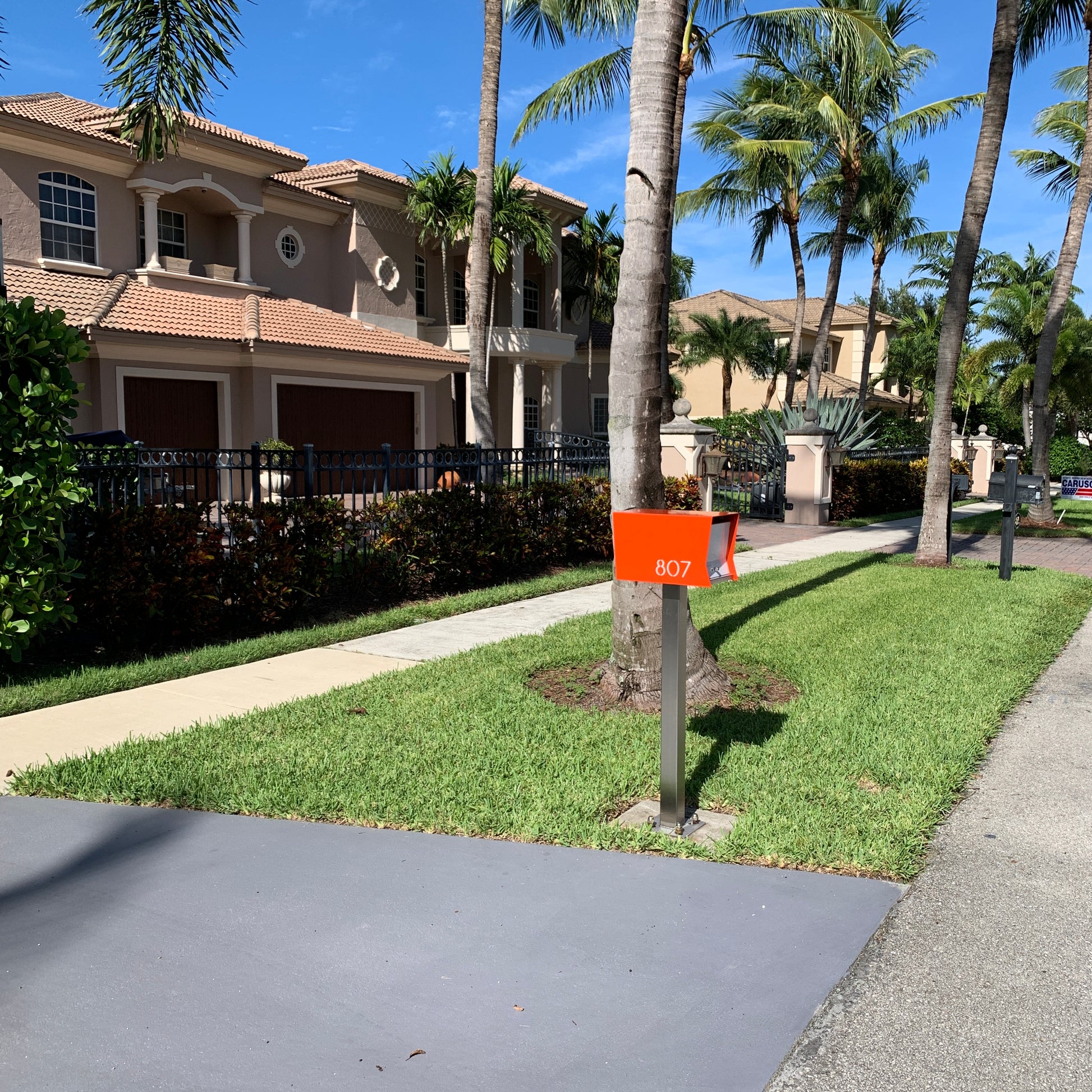 The Original RetroBox in CUSTOM COLORS - Modern Mailbox orange steel