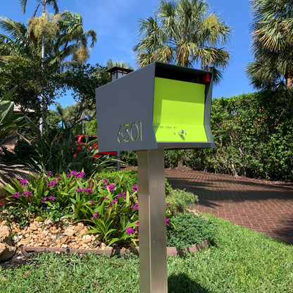 The Original UptownBox in CUSTOM COLORS - Modern Mailbox black green