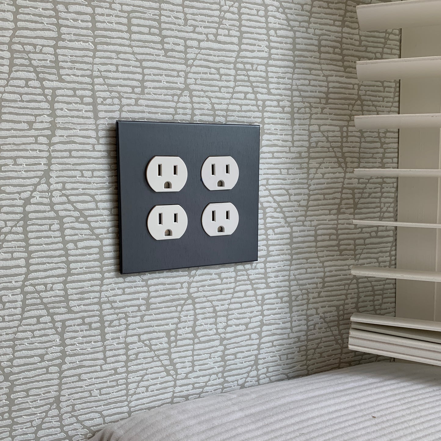CleanPlate Classic Wall Plate in Designer Gray | Electrical Outlet