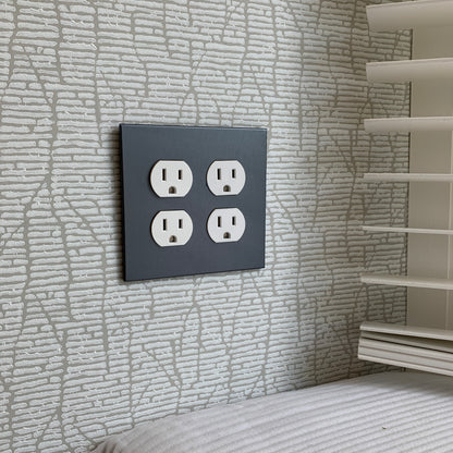 CleanPlate Classic Wall Plate in Designer Gray | Electrical Outlet