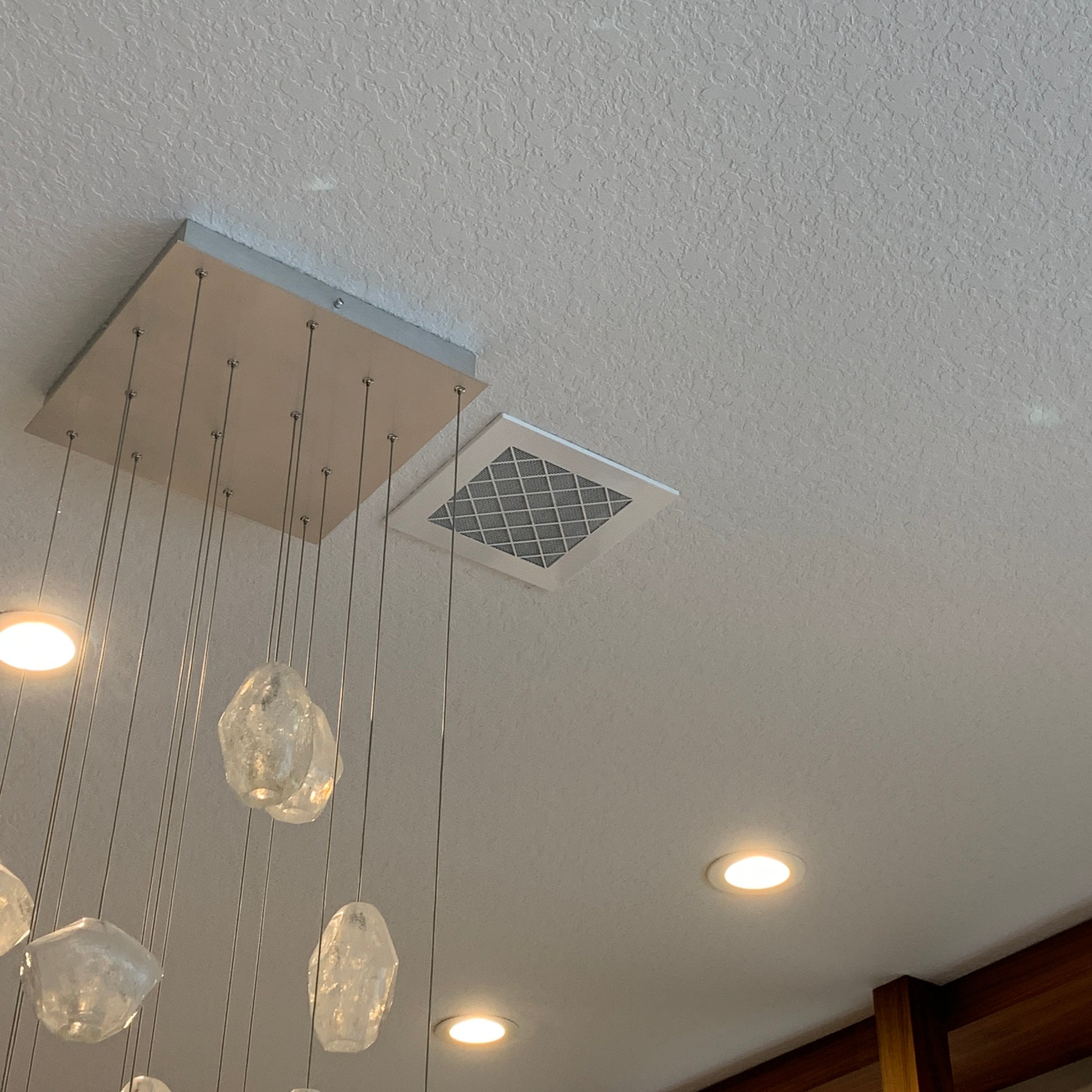 AC ceiling vent - CleanVent Diamond Pattern