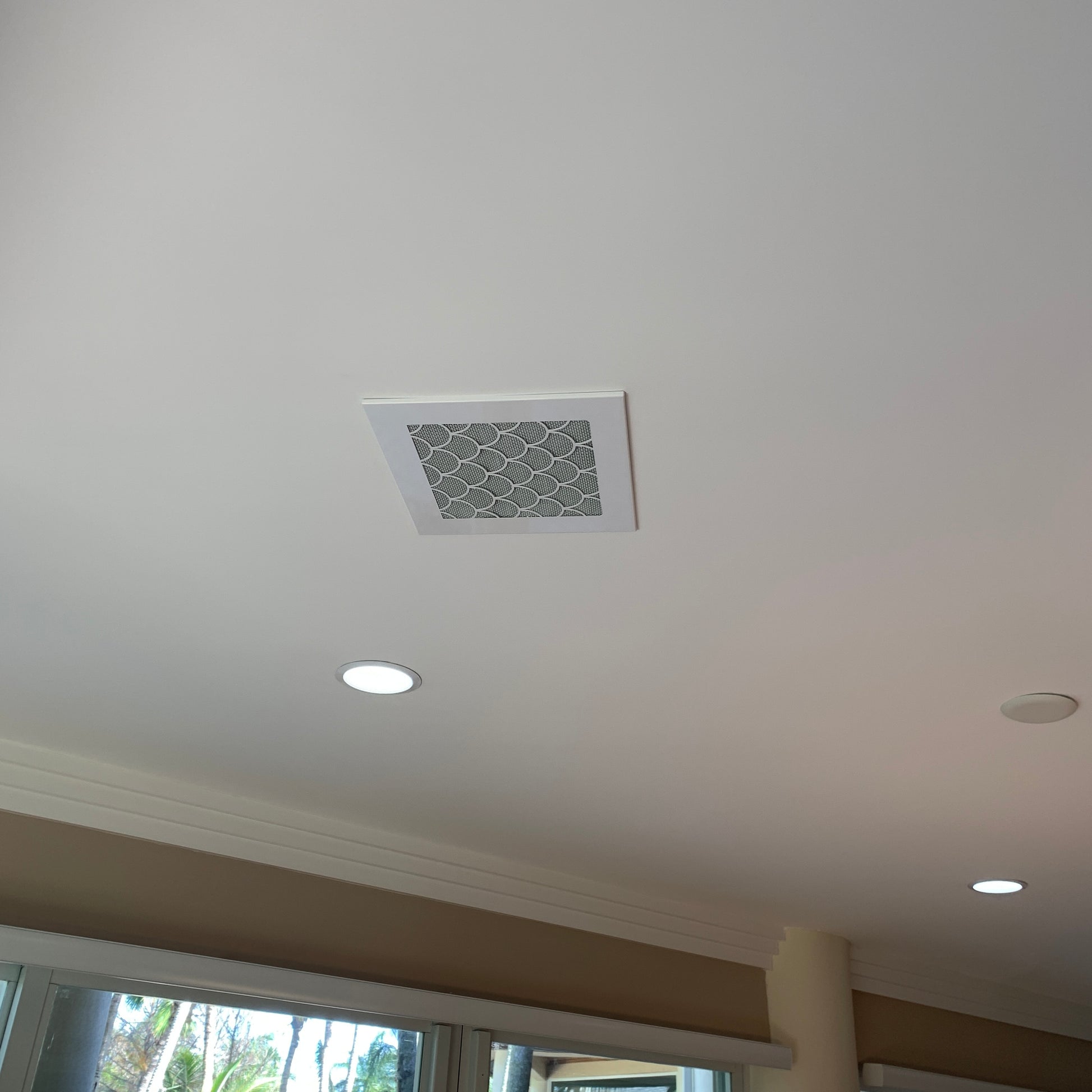 AC ceiling vent - CleanVent Scallop Pattern