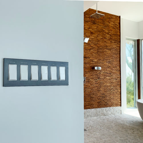 CleanPlate Wall Plate in Designer Gray | rocker switches