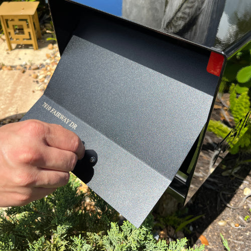 The Original UptownBox in JET BLACK - Modern Mailbox black