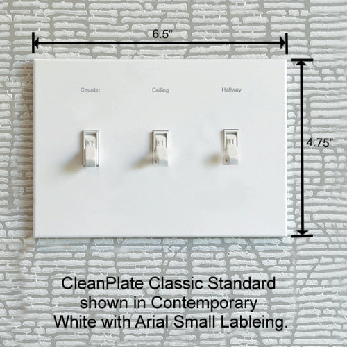 CleanPlate Classic Wall Plate in Contemporary White | Light switches